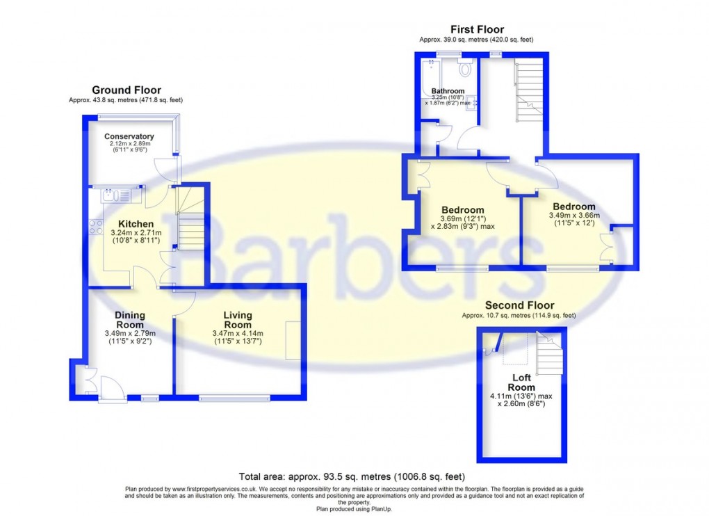 Floorplan for Newport Road, Woodseaves, Market Drayton