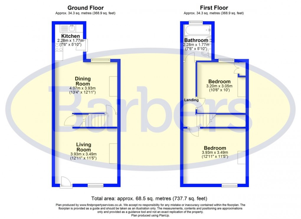 Floorplan for Highgate, Whitchurch, Shropshire