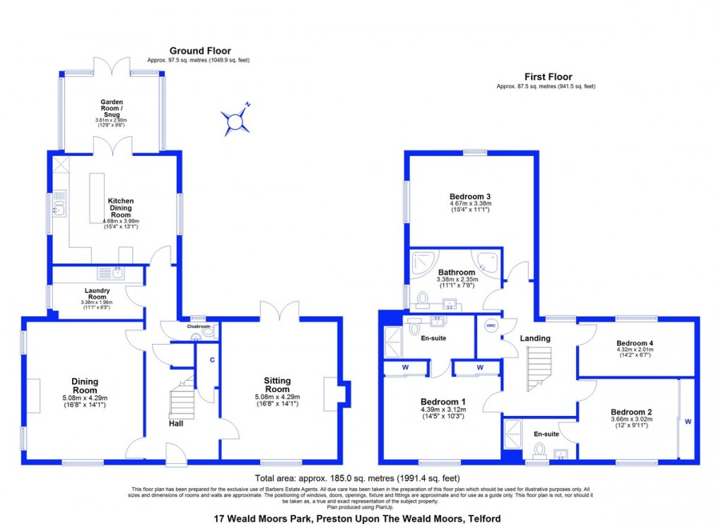Floorplan for Weald Moors Park, Preston