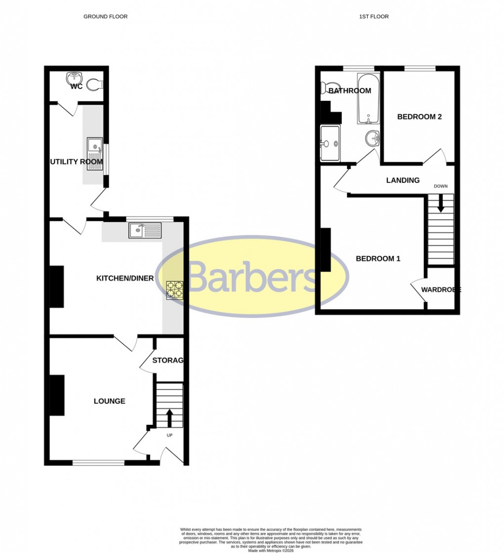 Floorplan for Egerton Road, Whitchurch