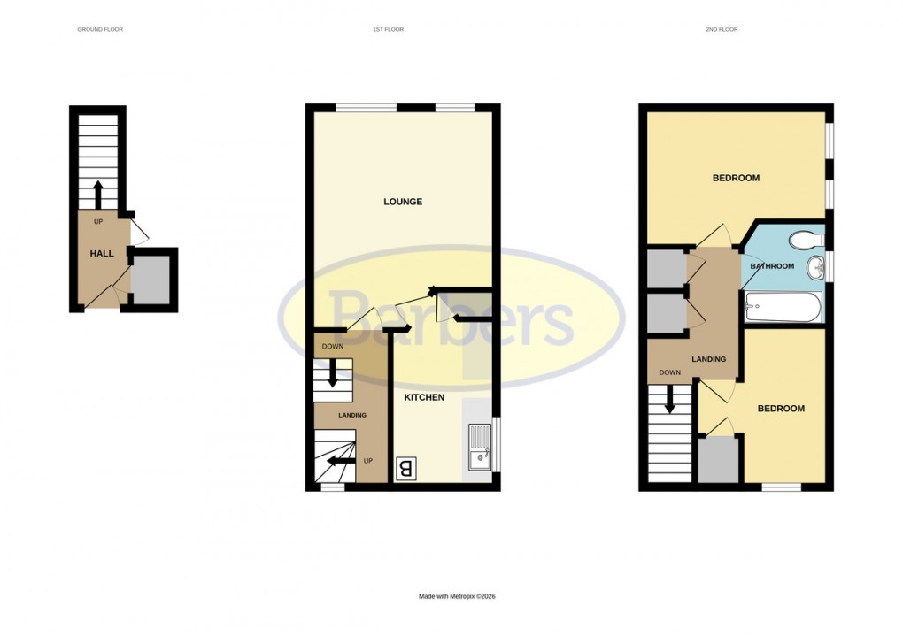 Floorplan for Pageant Drive, Aqueduct, Telford