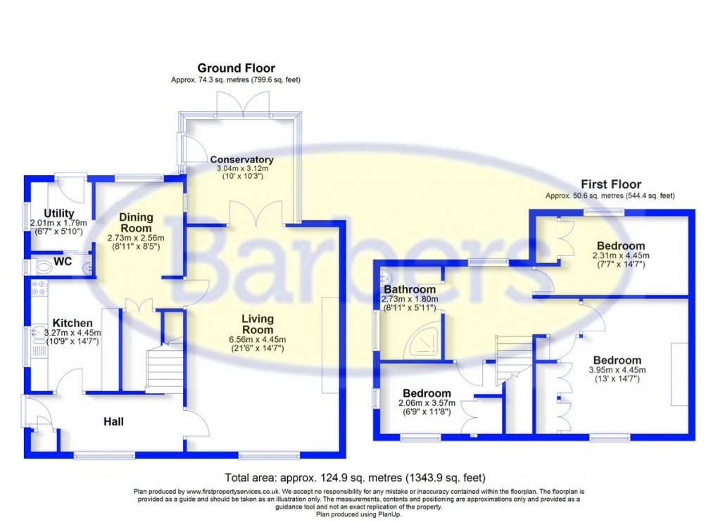 Floorplan for Warrant Road, Stoke Heath, Market Drayton