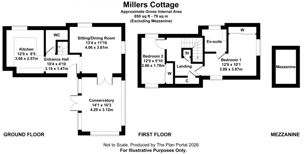 Floorplan for Bishops Offley, Stafford