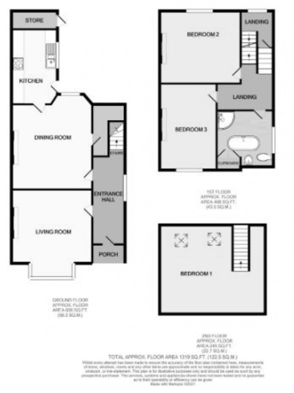 Floorplan for Station Road, Admaston, Telford, TF5 0AE