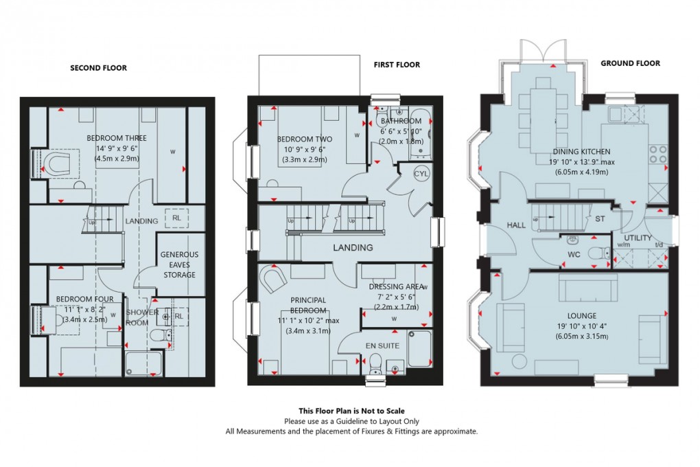 Floorplan for Cobblers Way, Market Drayton
