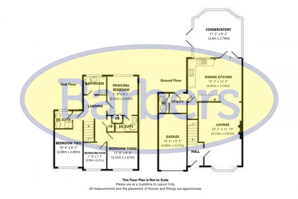 Floorplan for Priory Court, Market Drayton