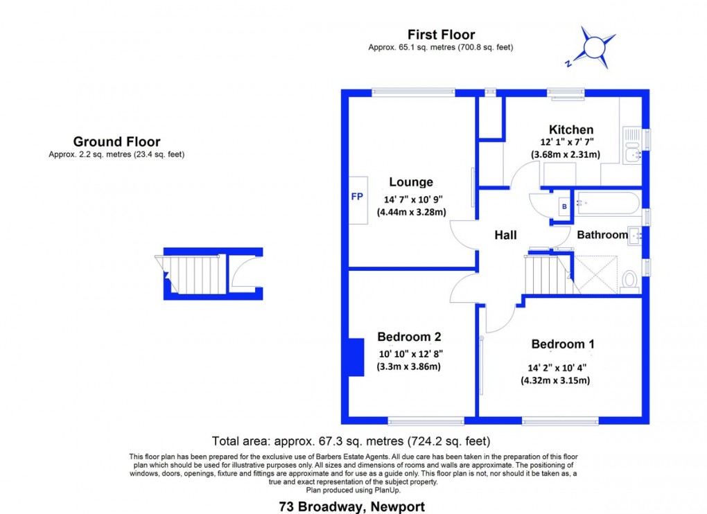 Floorplan for Broadway, Newport