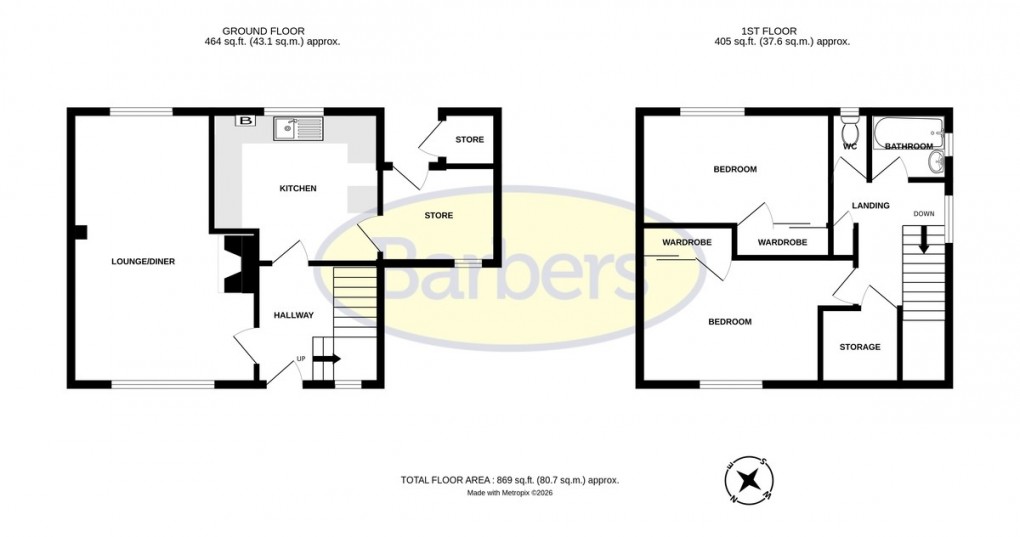 Floorplan for Primmer Road, Donnington