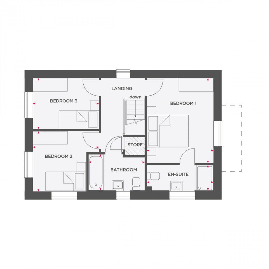 Floorplan for Buttercup View, Mile Bank, Whitchurch