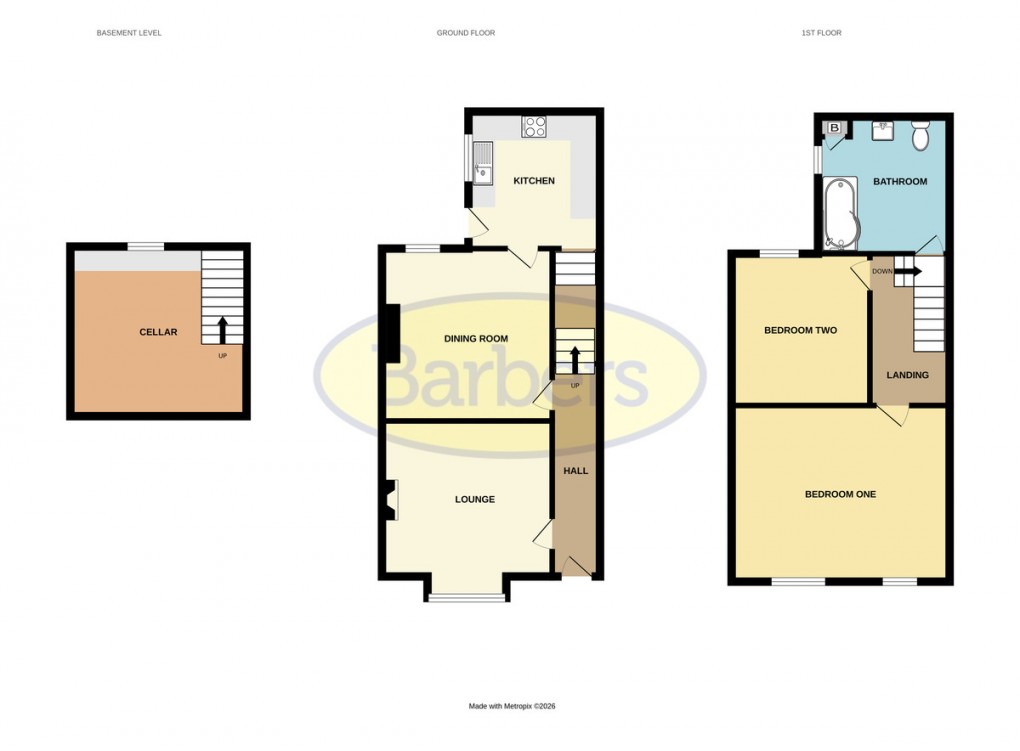 Floorplan for Stafford Road, Oakengates, Telford, TF2 6JW.