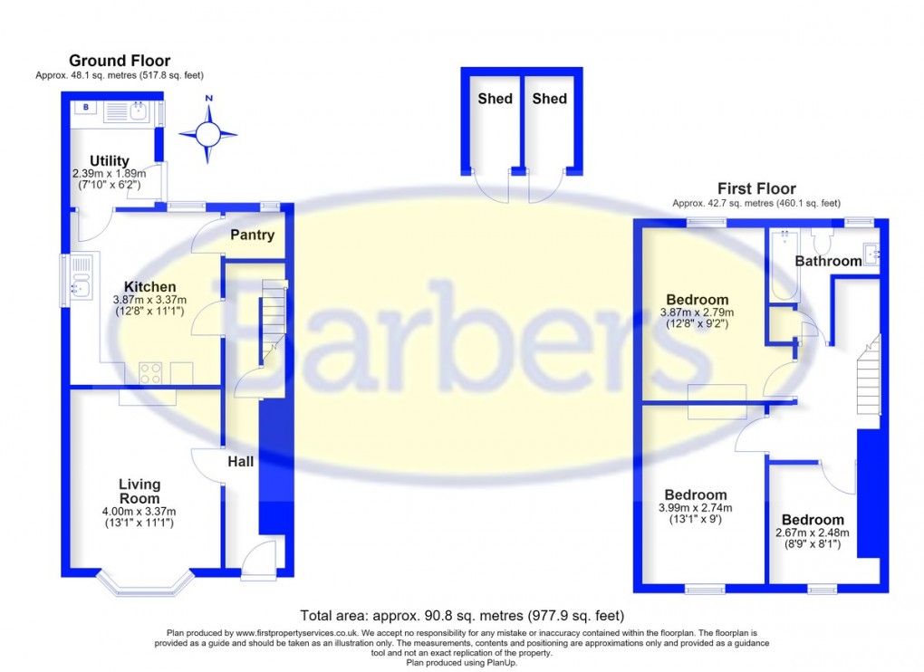 Floorplan for Betton Road, Market Drayton