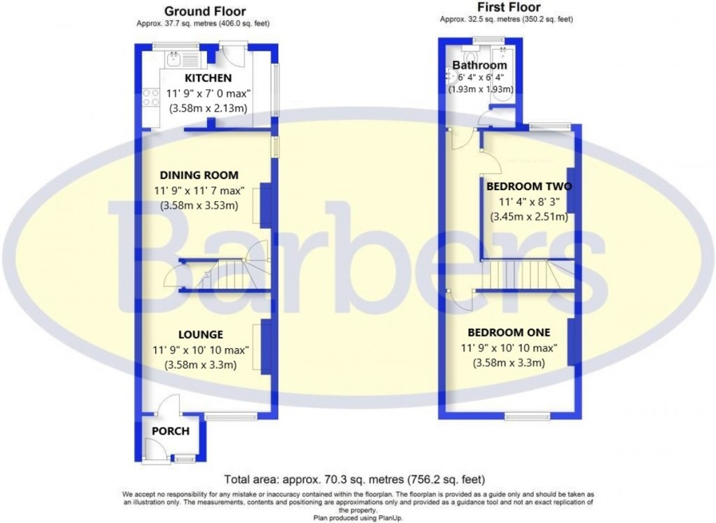 Floorplan for Frogmore Road, Market Drayton