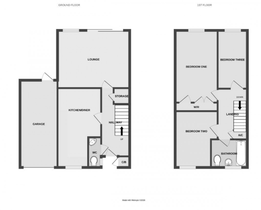 Floorplan for Stone Row, Telford, TF3 2HH