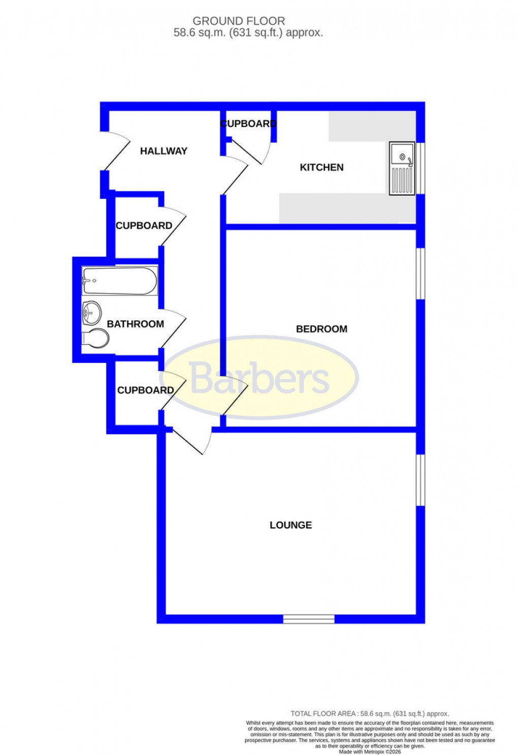 Floorplan for Old Chapel, Church Street