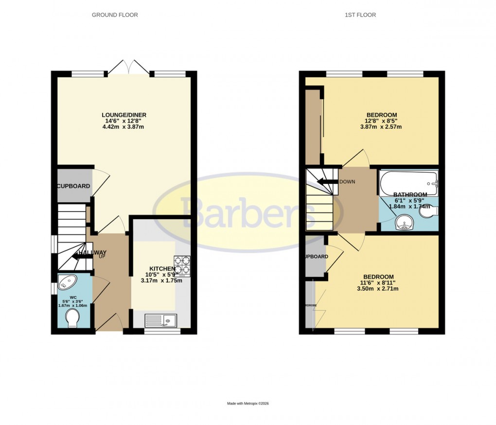 Floorplan for Jackson Drive, Doseley, Telford, TF4 3GS