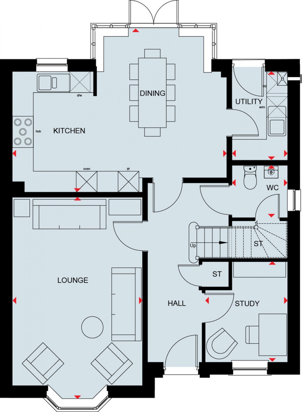 Floorplan for Clockmakers, Tilstock Road, Whitchurch