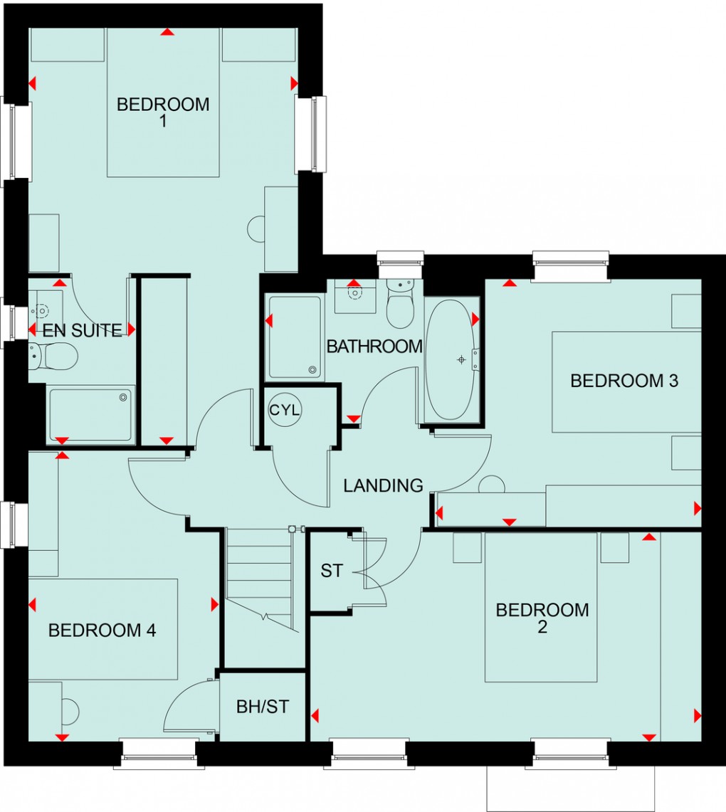 Floorplan for Clockmakers, Tilstock Road, Whitchurch