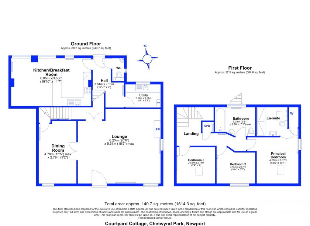 Floorplan for Chetwynd Park, Newport