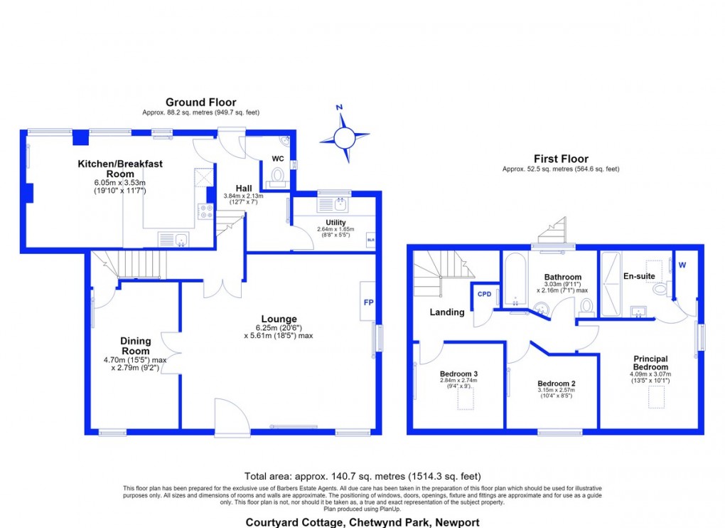 Floorplan for Chetwynd Park, Newport