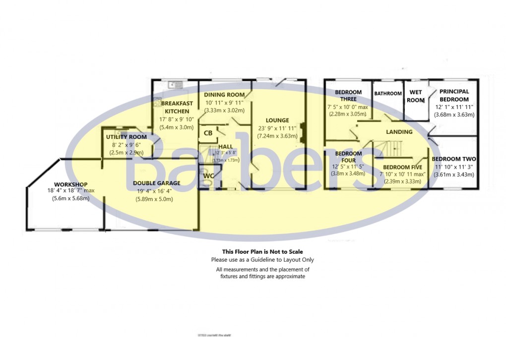 Floorplan for Broom Hollow, Loggerheads