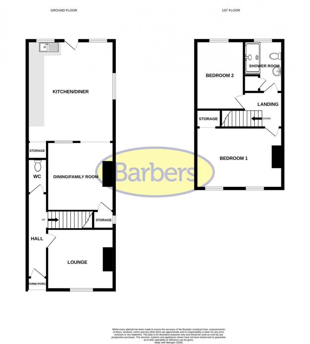 Floorplan for Wrexham Road, Whitchurch