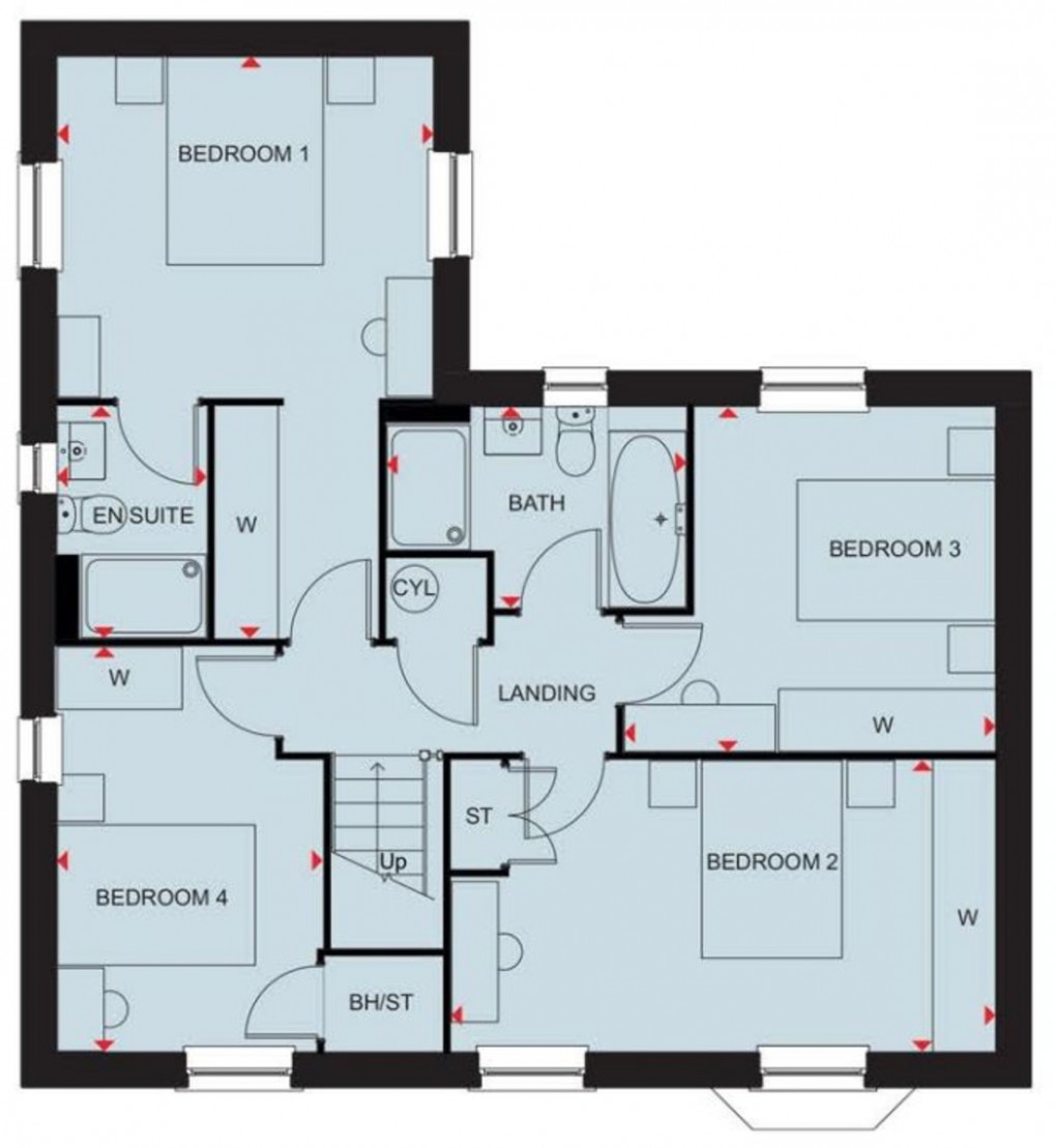 Floorplan for Clockmakers, Tilstock Road, Whitchurch