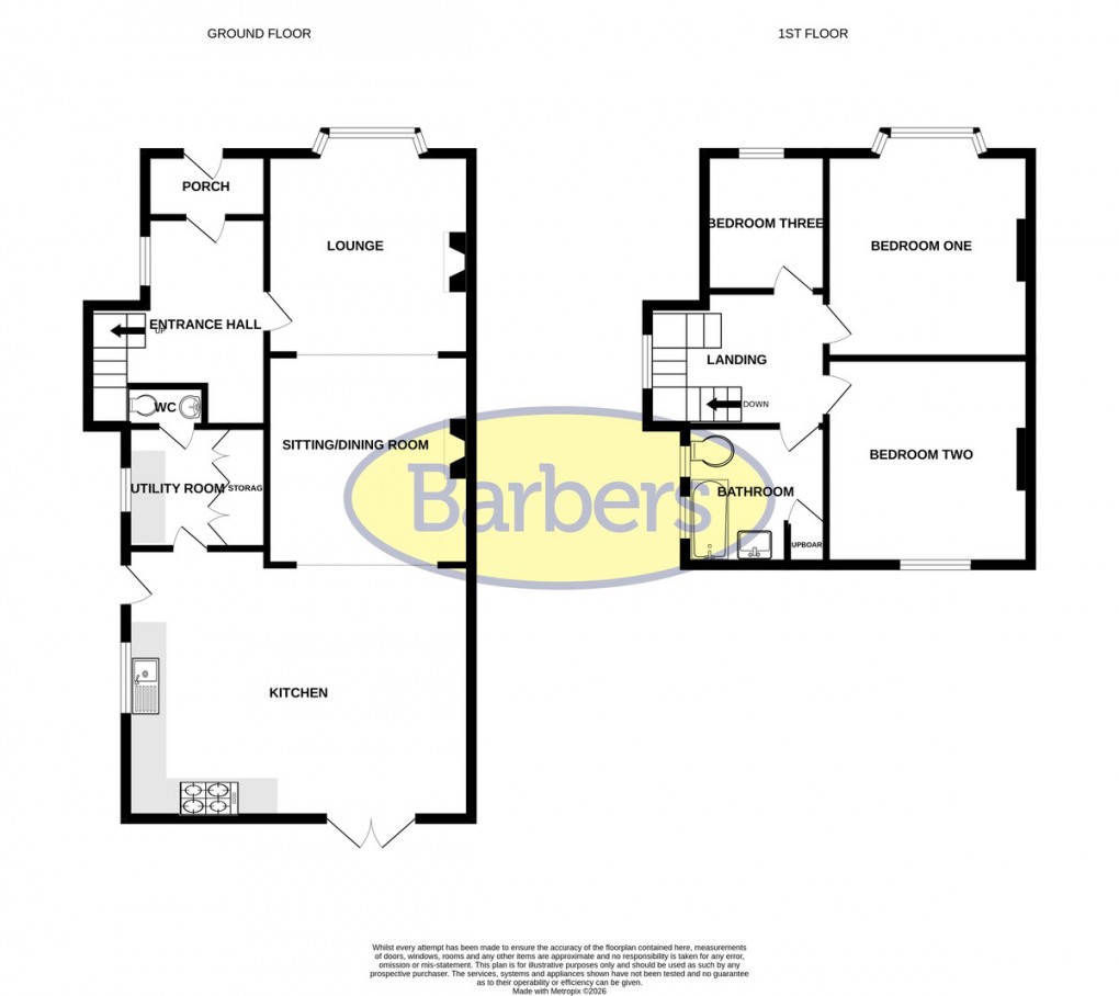 Floorplan for Chester Road, Malpas